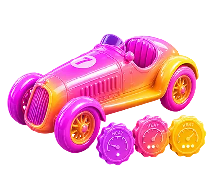 Heat race car and heat gauge tokens